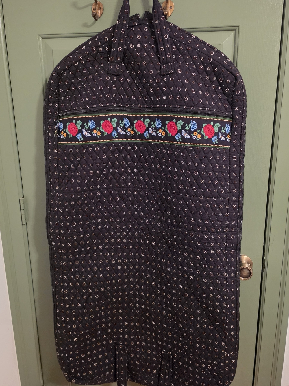 Vera Bradley Country Provencal Hanging Garment Bag Quilted Travel Luggage